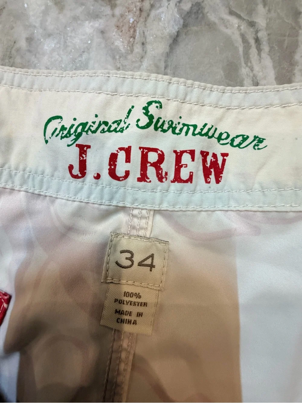 J.Crew Men’s Red Floral Board Shorts Size 34
